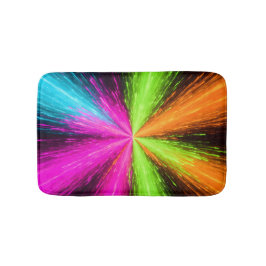 Alfombrilla De Baño Neon Radial Burst Explosion