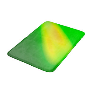Alfombrilla De Baño Neon Two Stripe Ombre Green
