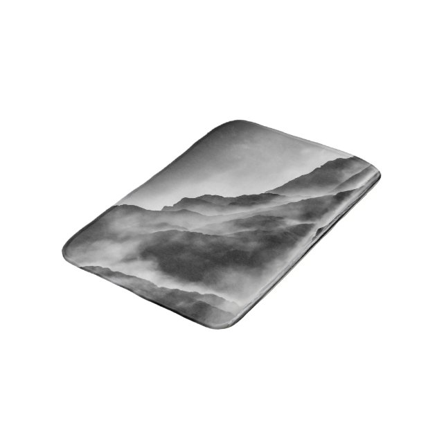 Alfombrilla De Baño Niebla sobre las rocas (Angular)