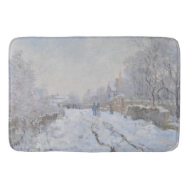 Alfombrilla De Baño Nieve en Argenteuil (por Claude Monet)