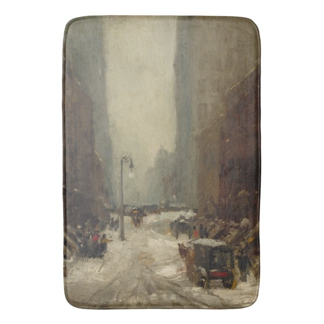 Alfombrilla De Baño Nieve en Nueva York (invierno en Nueva York) (Frente vertical)