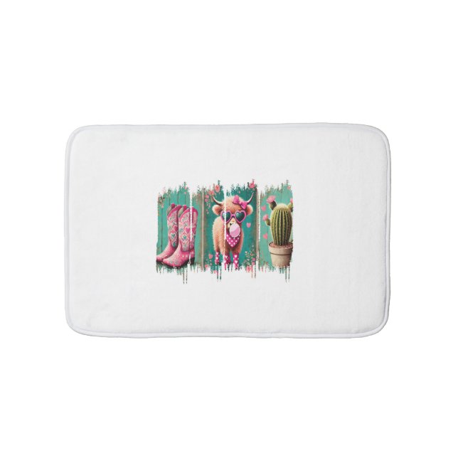 Alfombrilla De Baño Niña rosa Valentine, corazón (Anverso)