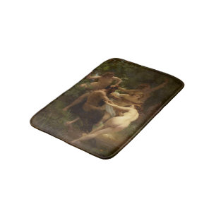 Alfombrilla De Baño Ninfas y Satyr de William-Adolphe Bouguereau