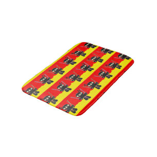 Alfombrilla De Baño ninjas enojadas