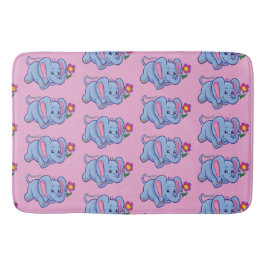 Alfombrilla De Baño Niños bailando elefante daisy Bath Mat