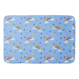 Alfombrilla De Baño Niños con gotas de lluvia arcoiris
