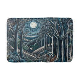 Alfombrilla De Baño Noche en los bosques