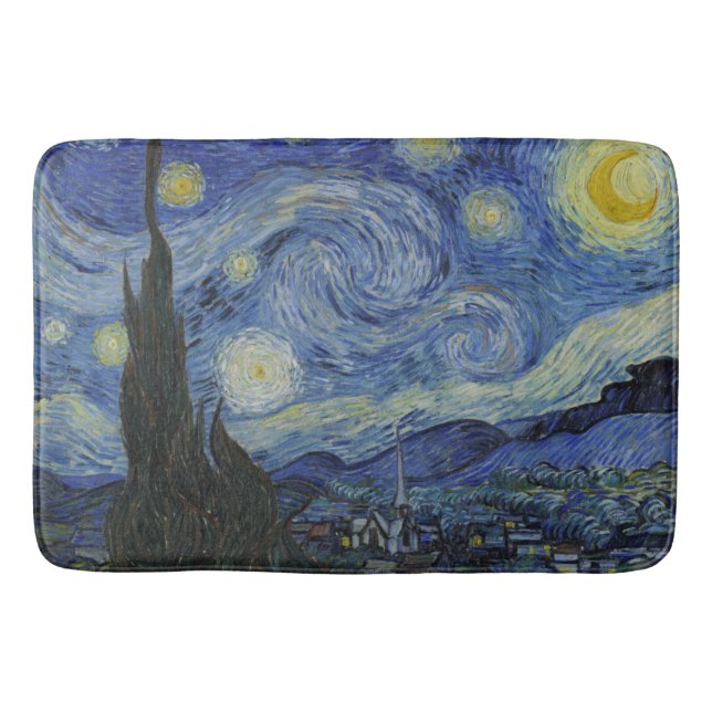 Alfombrilla De Baño Noche Van Gogh Starry (Anverso)