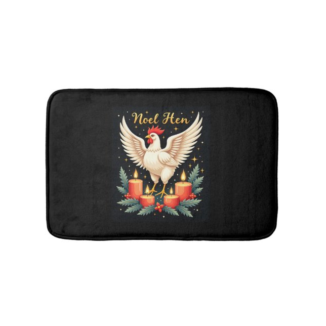 Alfombrilla De Baño Noel Hen Chicken (Anverso)