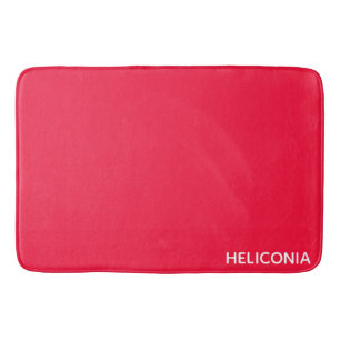 Alfombrilla De Baño Nombre de color rojo de Heliconia
