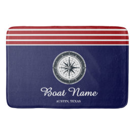 Alfombrilla De Baño Nombre del barco personalizado