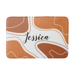 Alfombrilla De Baño Nombre del patrón de formas geométricas modernas m