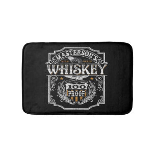 Alfombrilla De Baño NOMBRE Personalizado Barra de cervecería Old West