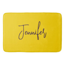 Nombre personalizado color púrpura de texto amaril