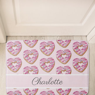 Alfombrilla De Baño Nombre personalizado del patrón de Chica dulce Don
