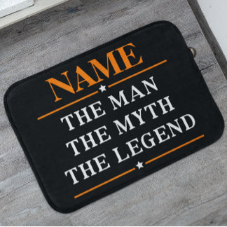 Alfombrilla De Baño Nombre Personalizado El Hombre El Mito La Leyenda