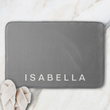 Nombre Personalizado Gris Minimalista Moderno