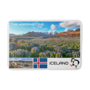 Alfombrilla De Baño Nombre personalizado Islandia