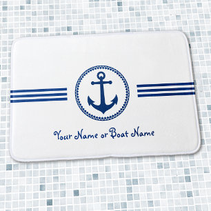 Alfombrilla De Baño Nombre personalizado Mat. de anclaje moderno
