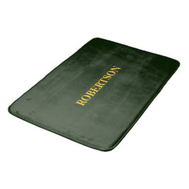 Alfombrilla De Baño Nombre personalizado minimalista verde