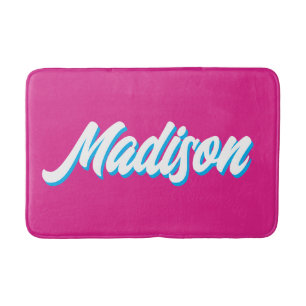 Alfombrilla De Baño Nombre personalizado retro regalo de universidad G