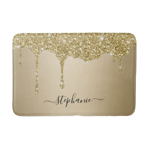 Alfombrilla De Baño Nombre personalizado Secuencia de comandos Purpuri