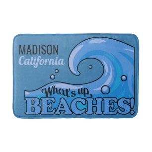 Alfombrilla De Baño Nombre y ubicación Funny Beach Wave bañador
