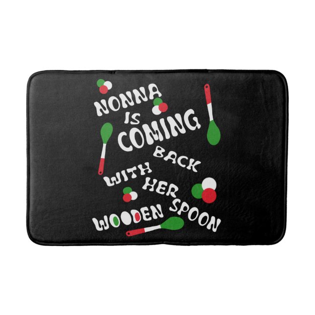 Alfombrilla De Baño Nonna Vuelve Con Su Cuchara De Madera (Anverso)