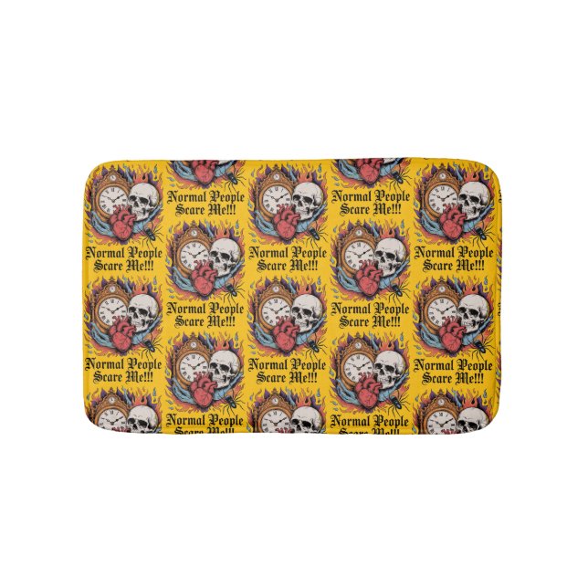 Alfombrilla De Baño Normal People Scare Me (Anverso)