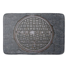 Alfombrilla De Baño Novedad de reproducción de la cubierta de alcantar