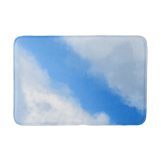 Alfombrilla De Baño Nubes separadas - Blue Bath Mat