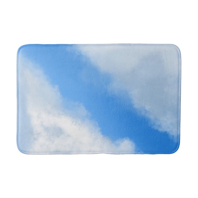 Alfombrilla De Baño Nubes separadas - Blue Bath Mat (Anverso)
