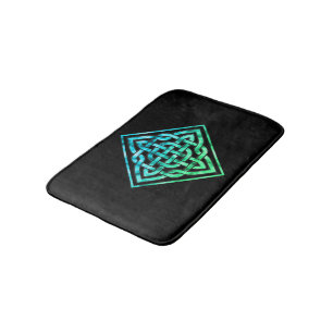 Alfombrilla De Baño Nudo celta - Diamante Blue Bath Mat