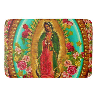 Alfombrilla De Baño Nuestra Señora Guadalupe Santa Virgen María