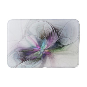 Alfombrilla De Baño Nueva vida, colorida abstracción de fantasía artís