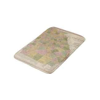 Alfombrilla De Baño Nuevo mapa de Georgia