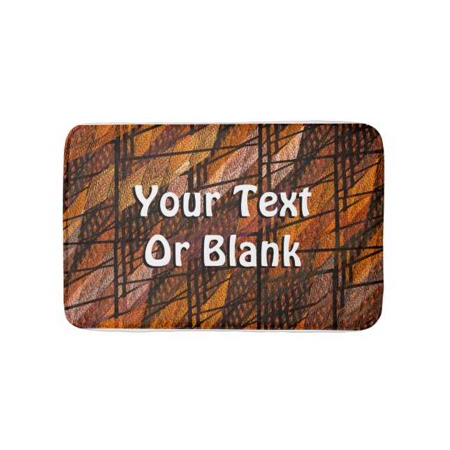 Alfombrilla De Baño Número 1 de tejido abstracto (Anverso)