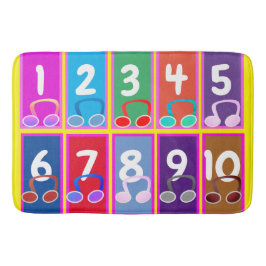 Alfombrilla De Baño Números de matemáticas tempranas 1 a 10 Mat de bañ