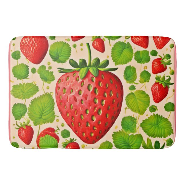 Alfombrilla De Baño Obra artística de Strawberry Dadaist (Anverso)