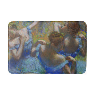 Alfombrilla De Baño Obras maestras de arte pastel de bailarinas azules