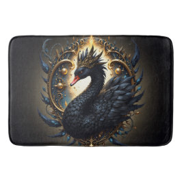 Alfombrilla De Baño Obsidian Swan of Silent Grace – Dark Fantasy 