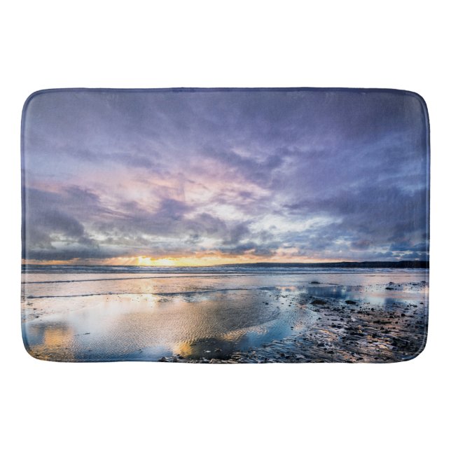 Alfombrilla De Baño Ocean Sunset Bath Mat (Anverso)