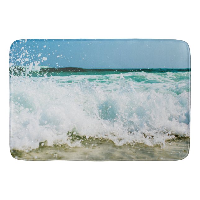 Alfombrilla De Baño Ocean Waves Beach Bathroom (Anverso)
