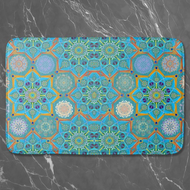 Alfombrilla De Baño Octo brightener estilo árabe turquesa morisco (Subido por el creador)
