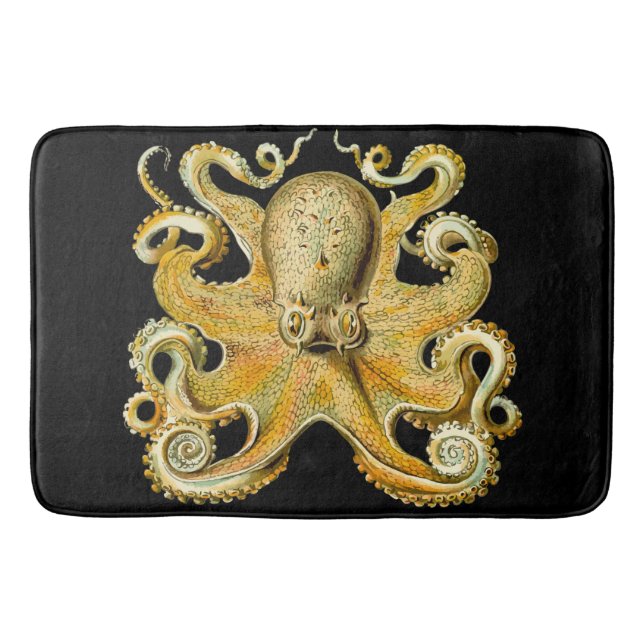 Alfombrilla De Baño Octopus de oro negro de Bathmat (Anverso)