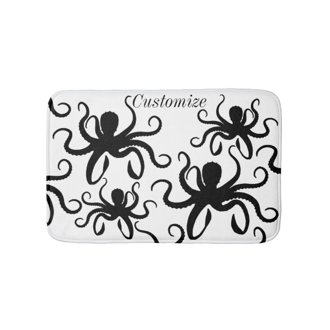 Alfombrilla De Baño Octopus Silhouette Thunder_Cove (Anverso)