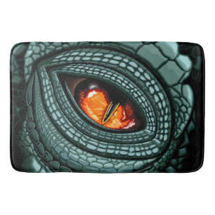 Alfombrilla De Baño Ojo de reptil depredador primitivo