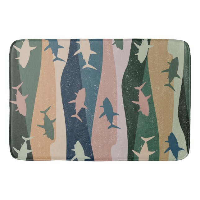 ALFOMBRILLA DE BAÑO OLA DE TIBURO DE VENTAJA (Anverso)