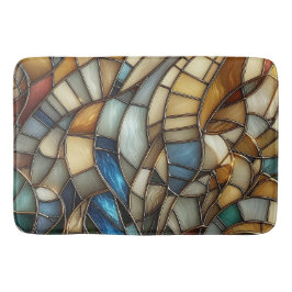 Alfombrilla De Baño Olas de Vidrio Teñido