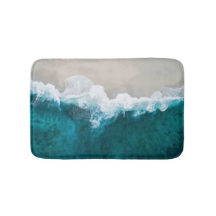 Alfombrilla De Baño Olas marinas - costa de Maldivas